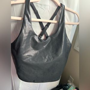 Old Navy athletic powersoft shine crop top bra size xl NWT